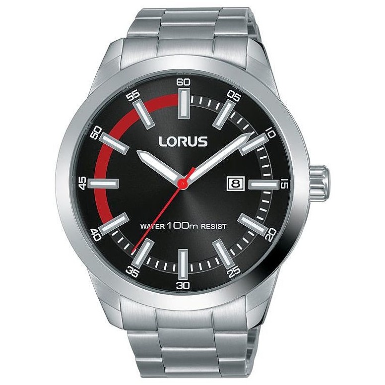 Reloj Hombre Lorus Classic Only Time Black Steel RH905KX9 