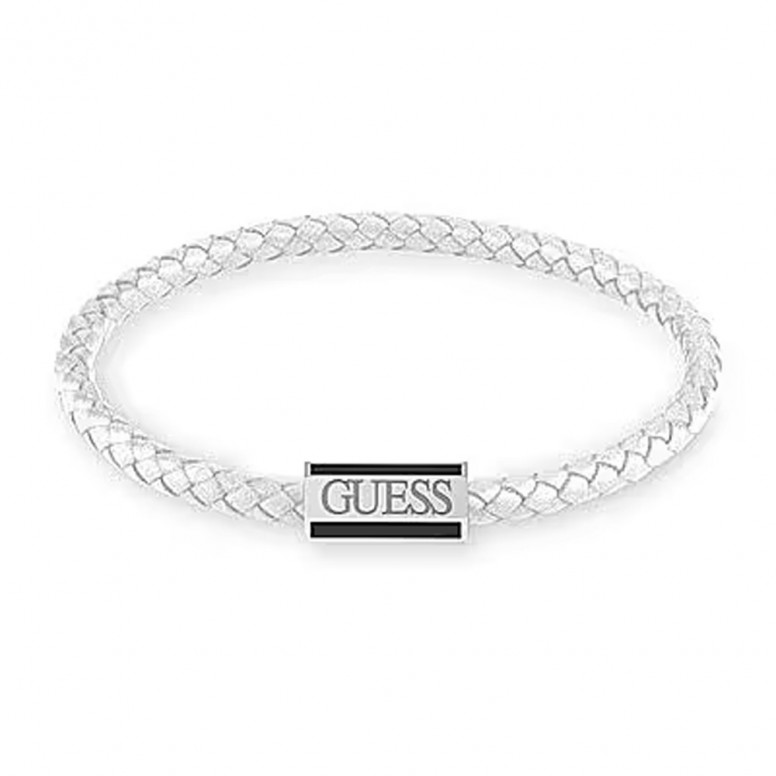 Guess Jewellery Rose Gold Plated Swarovski Crystals Front Logo Bangle  UBB78063-L