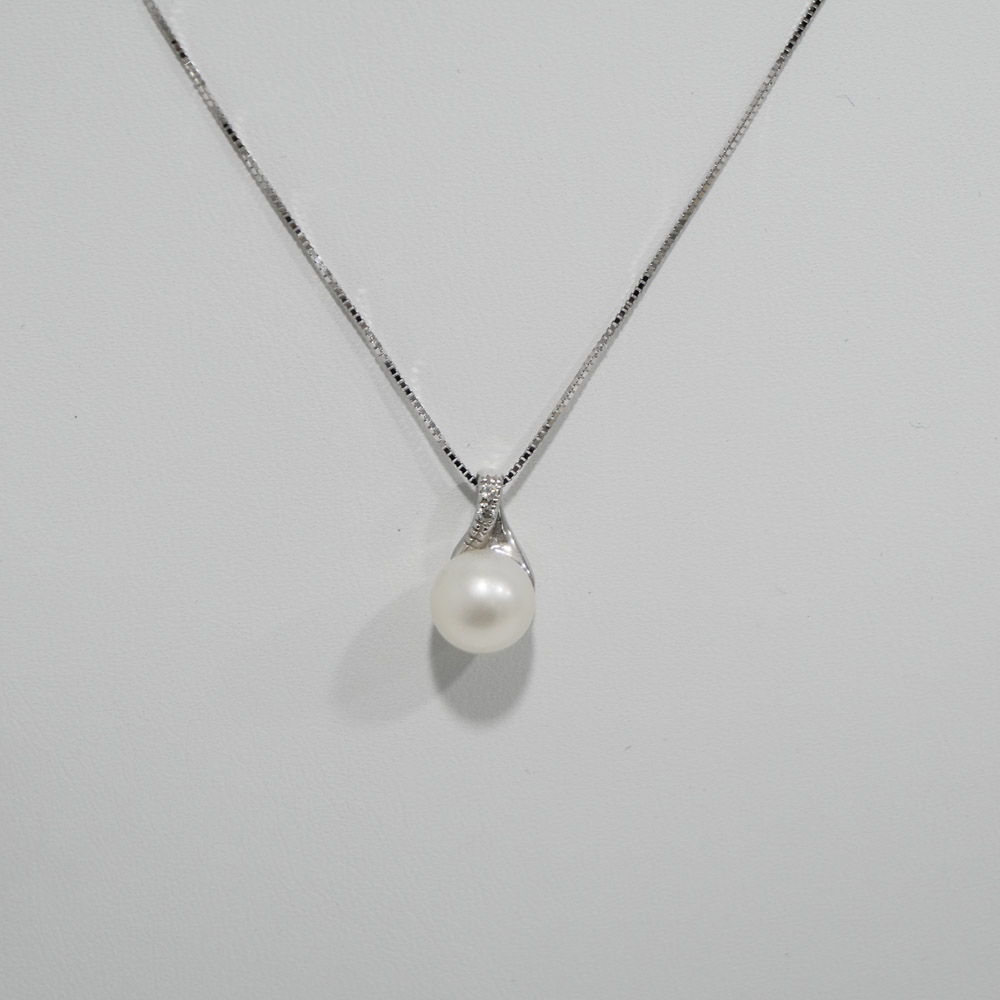 Collana Miluna Perle e Diamanti in Oro Bianco 18kt PCL2435 - Foto 1 di 1