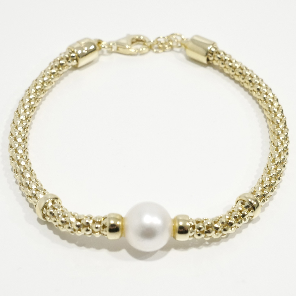Miluna Miss Italy Pearl Collection Bracelet PBR3026G - Picture 1 of 1